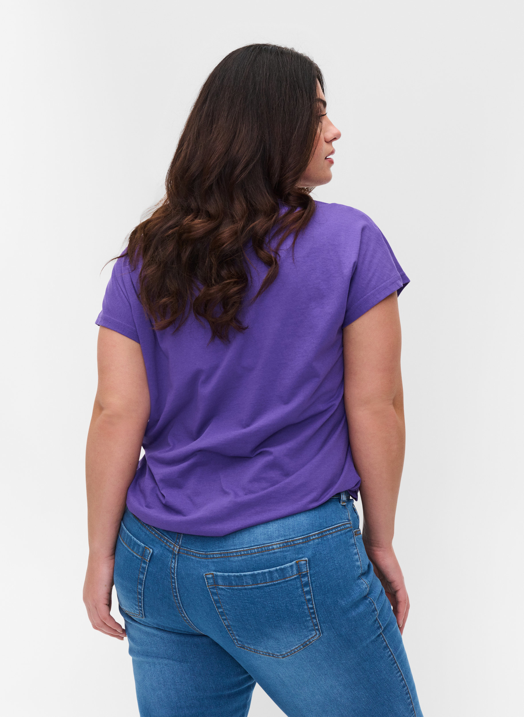Cotton mix t-shirt, Ultra Violet, Model image number 1
