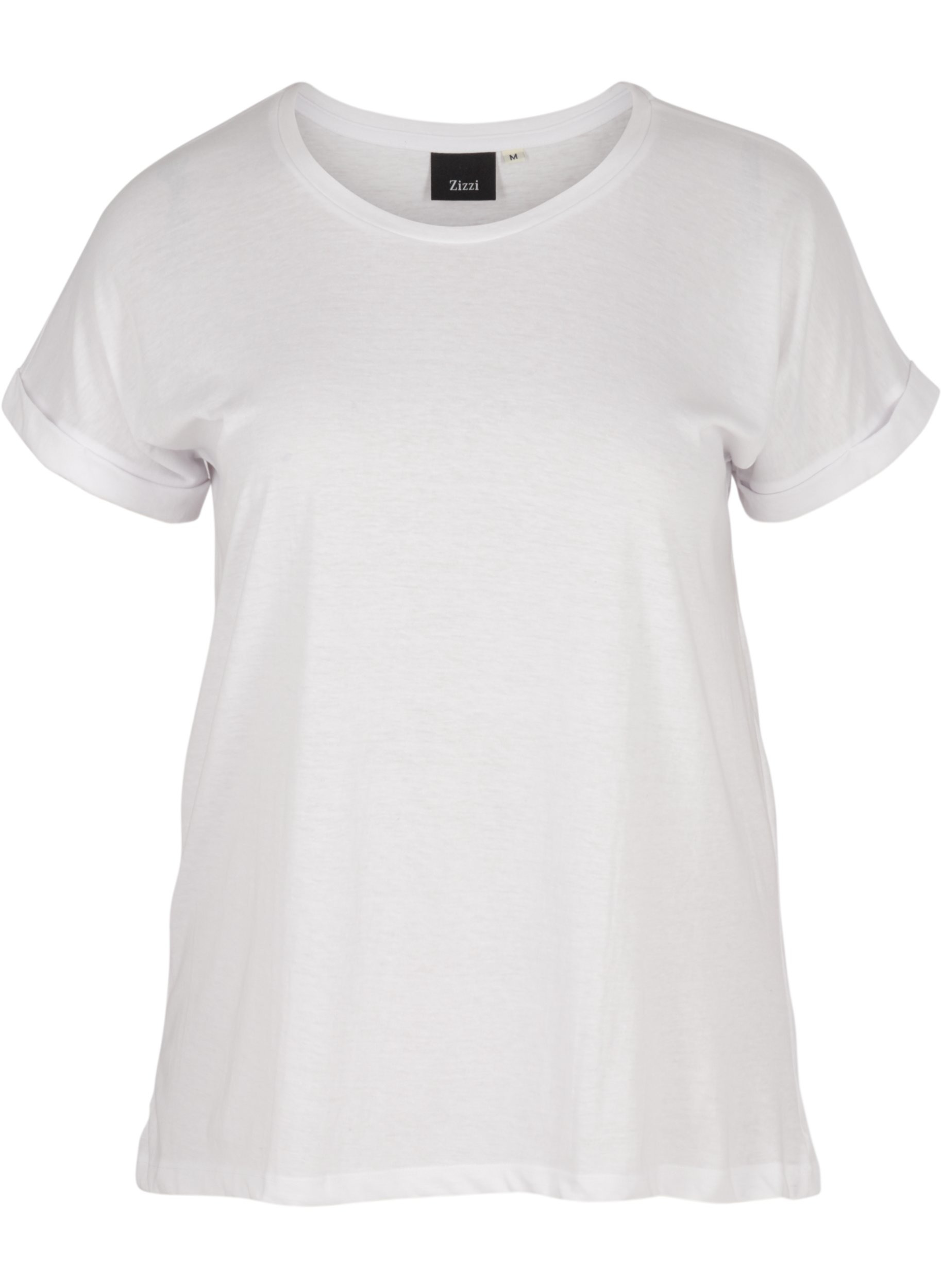 Cotton mix t-shirt, Bright White, Packshot