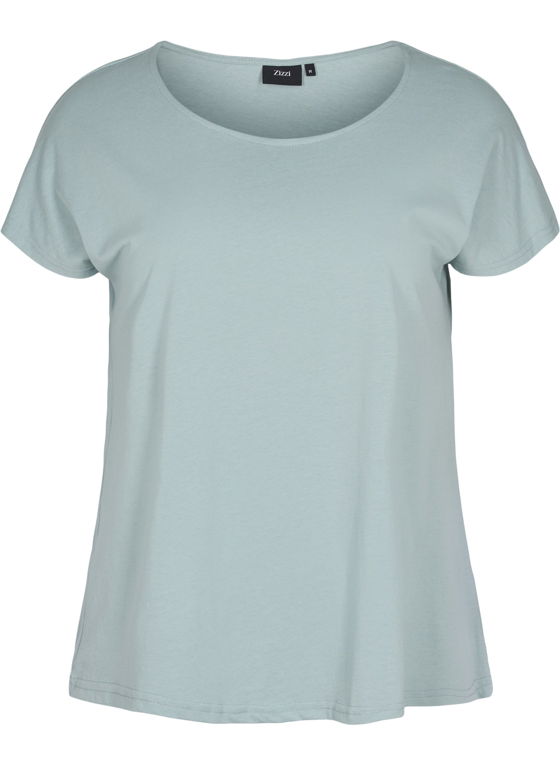 Cotton mix t-shirt, Silver Blue, Packshot image number 0