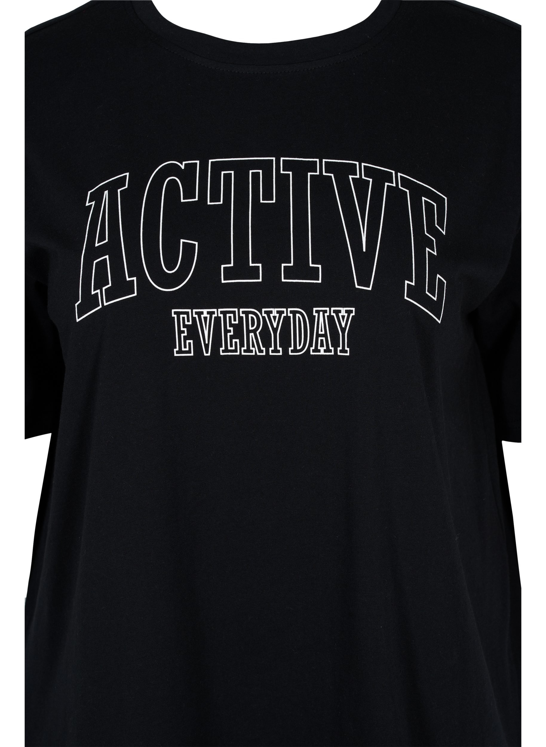 Cotton workout t-shirt - Black - Sz. 42 