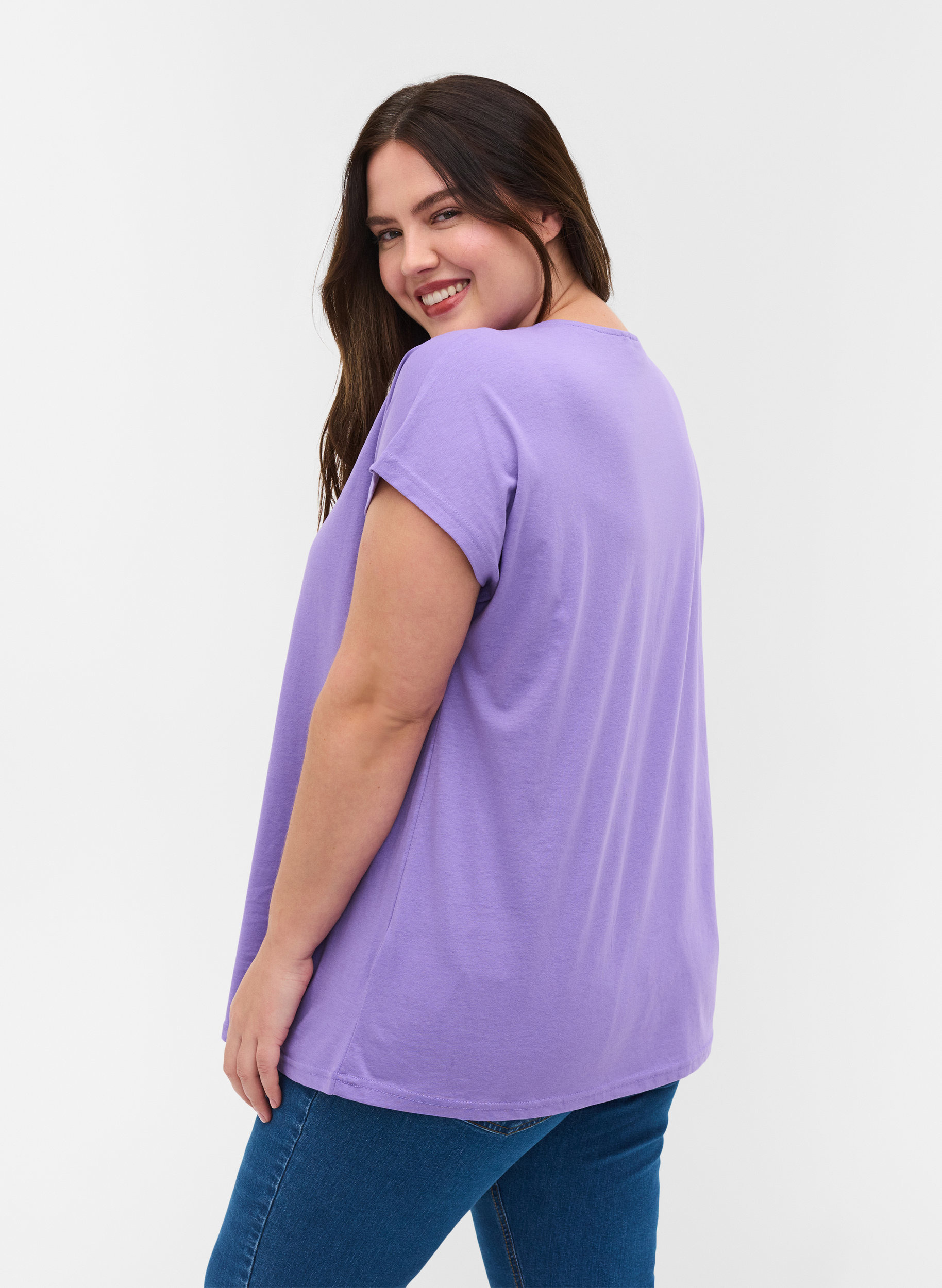 Cotton mix t-shirt, Paisley Purple, Model image number 1