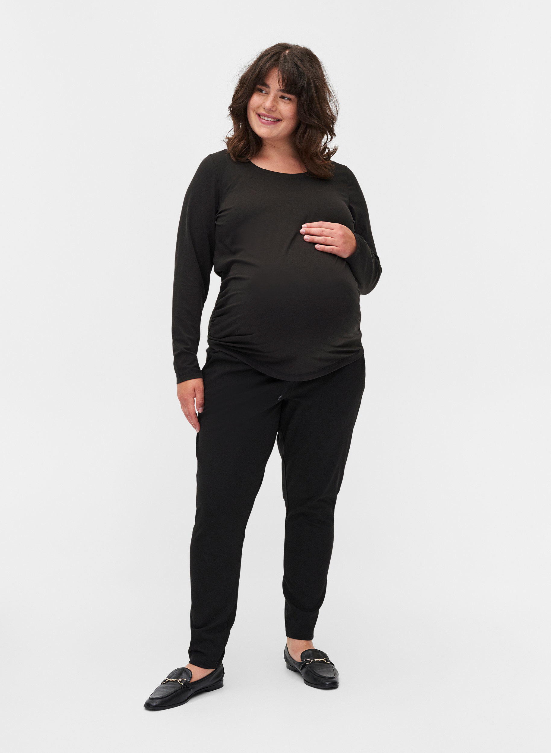 Basic maternity blouse with long 