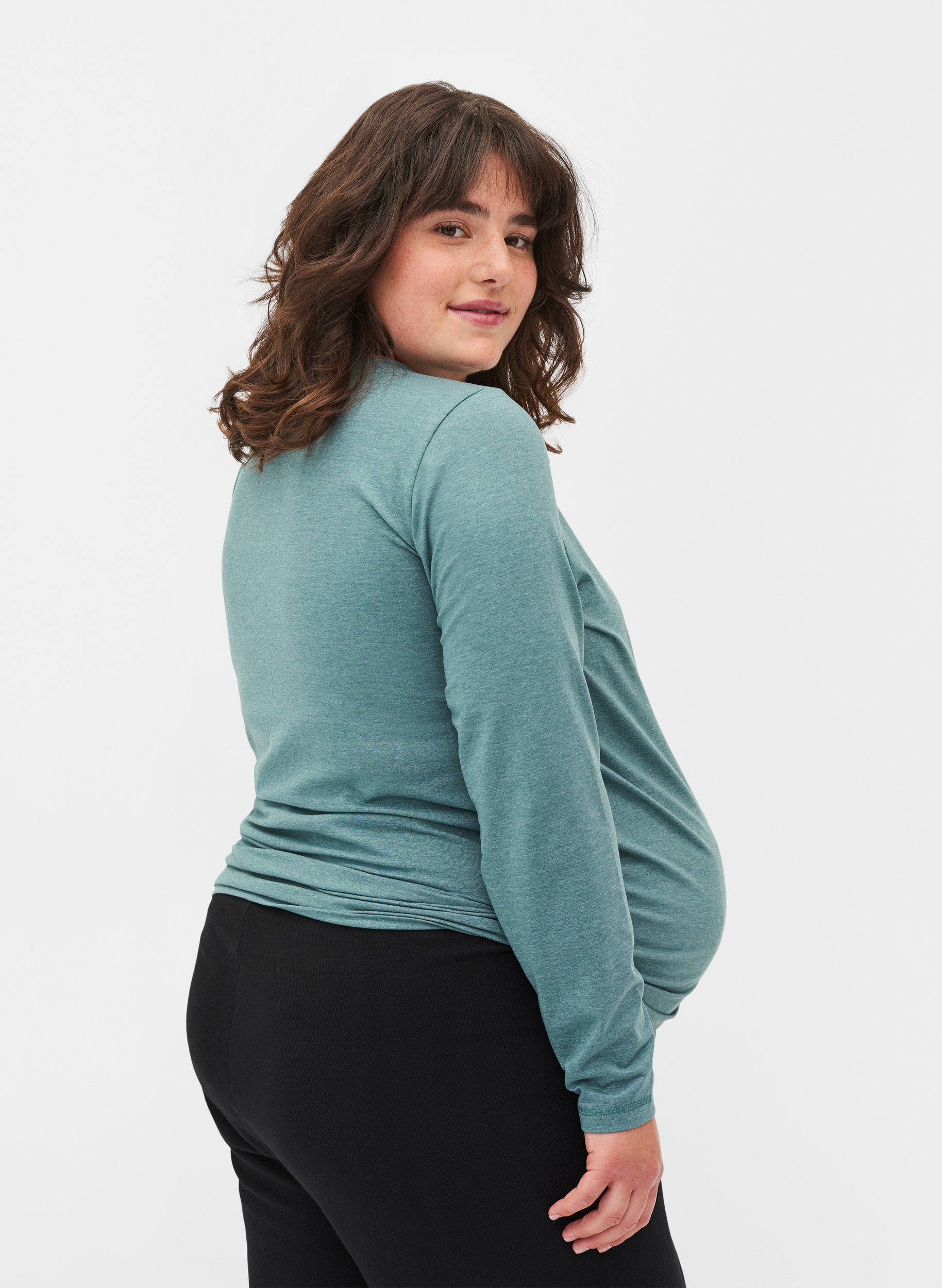 Basic maternity blouse with long 