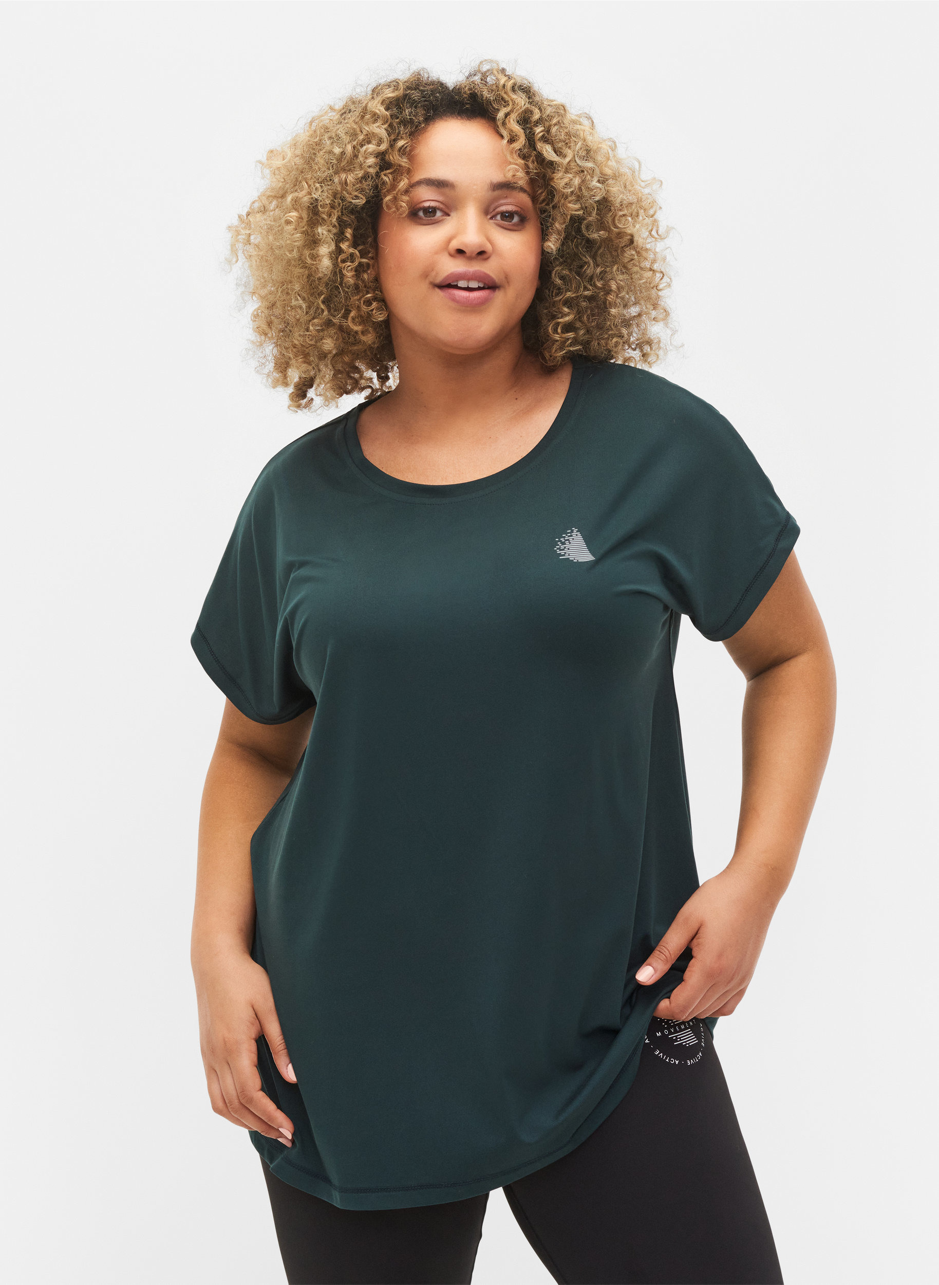 T-shirt - Green - Sz. 42-60 - Zizzifashion