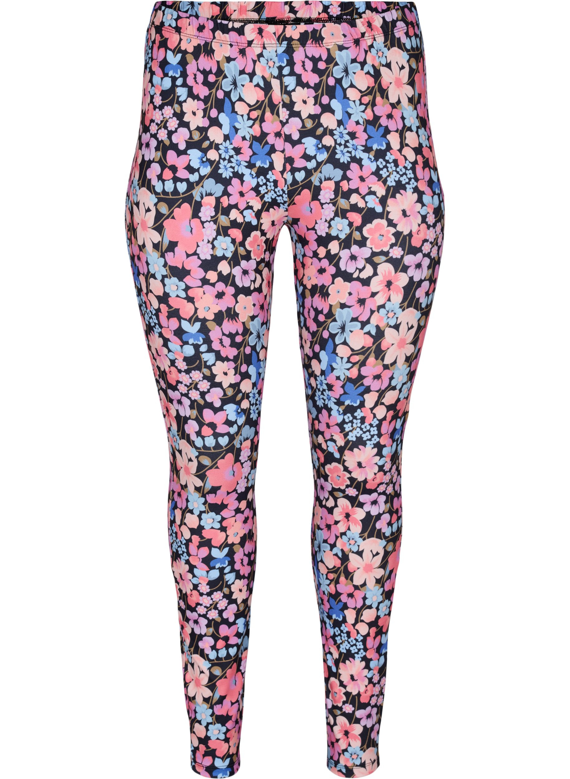 Printed leggings - Black - Sz. 42-60 