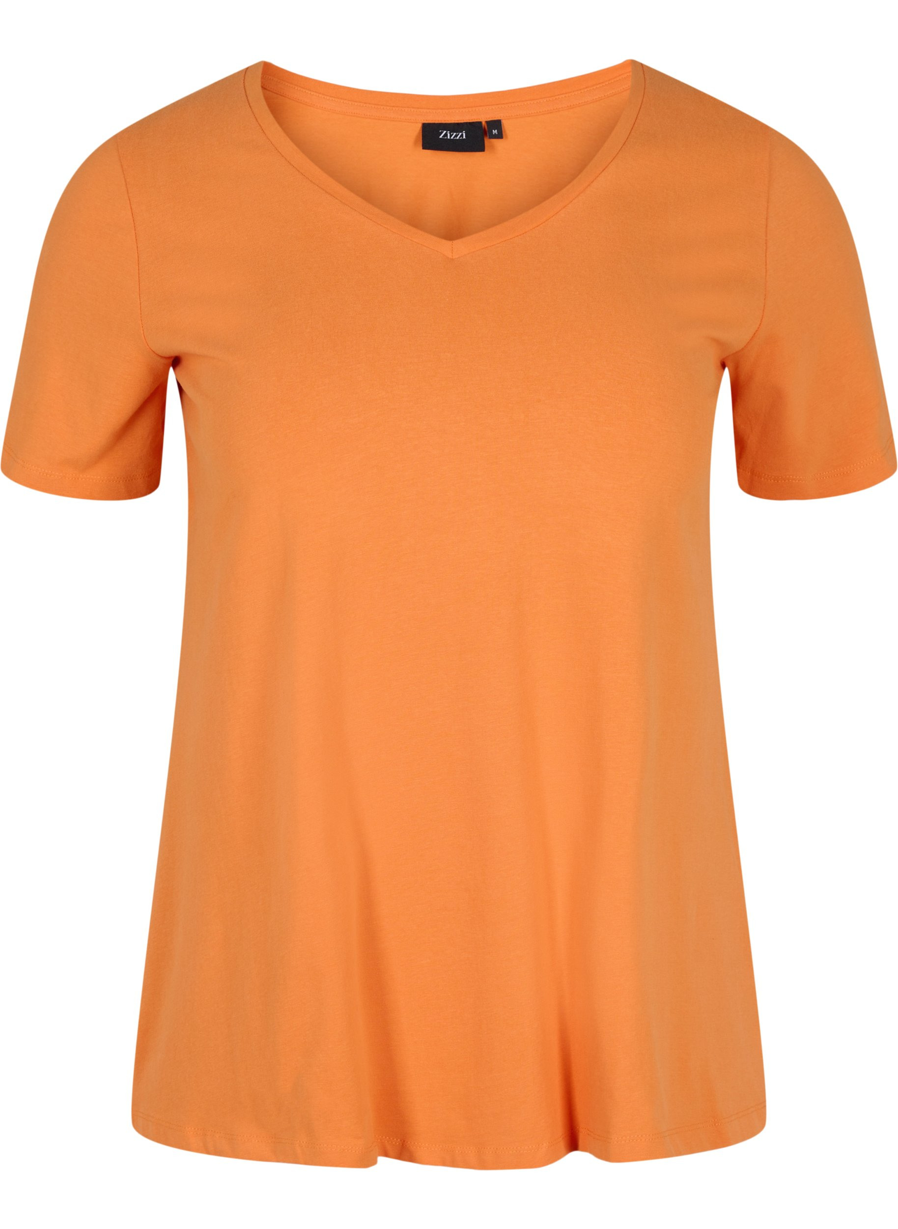 Basic t-shirt - Orange - Sz. 42-60 