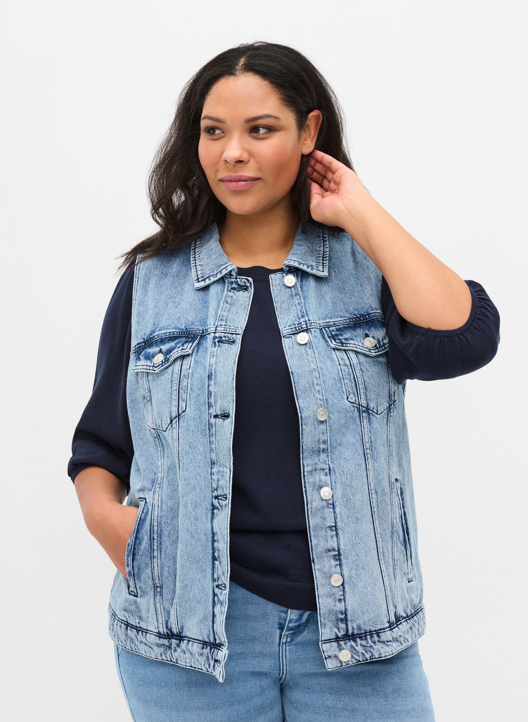 denim vest