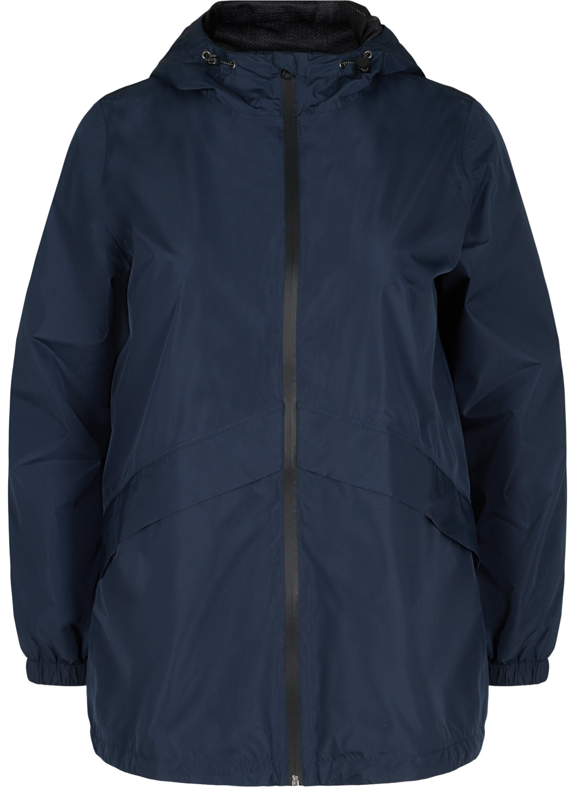 Rain jacket with adjustable bottom hem and hood, Navy Blazer, Packshot image number 0