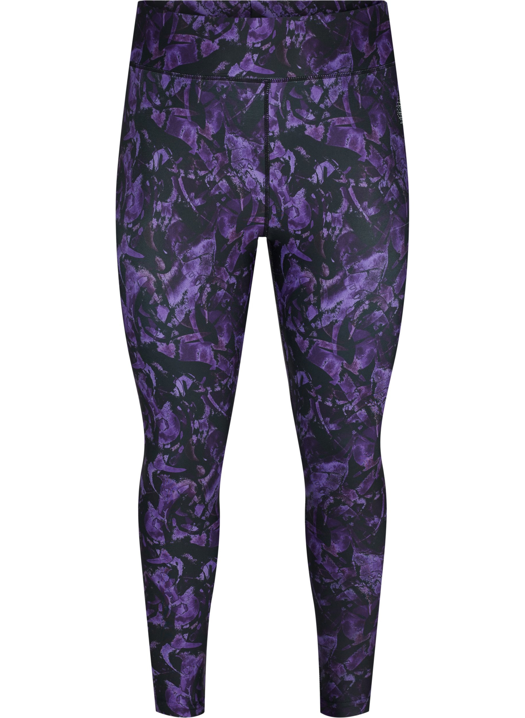 Cropped gym leggings with print 