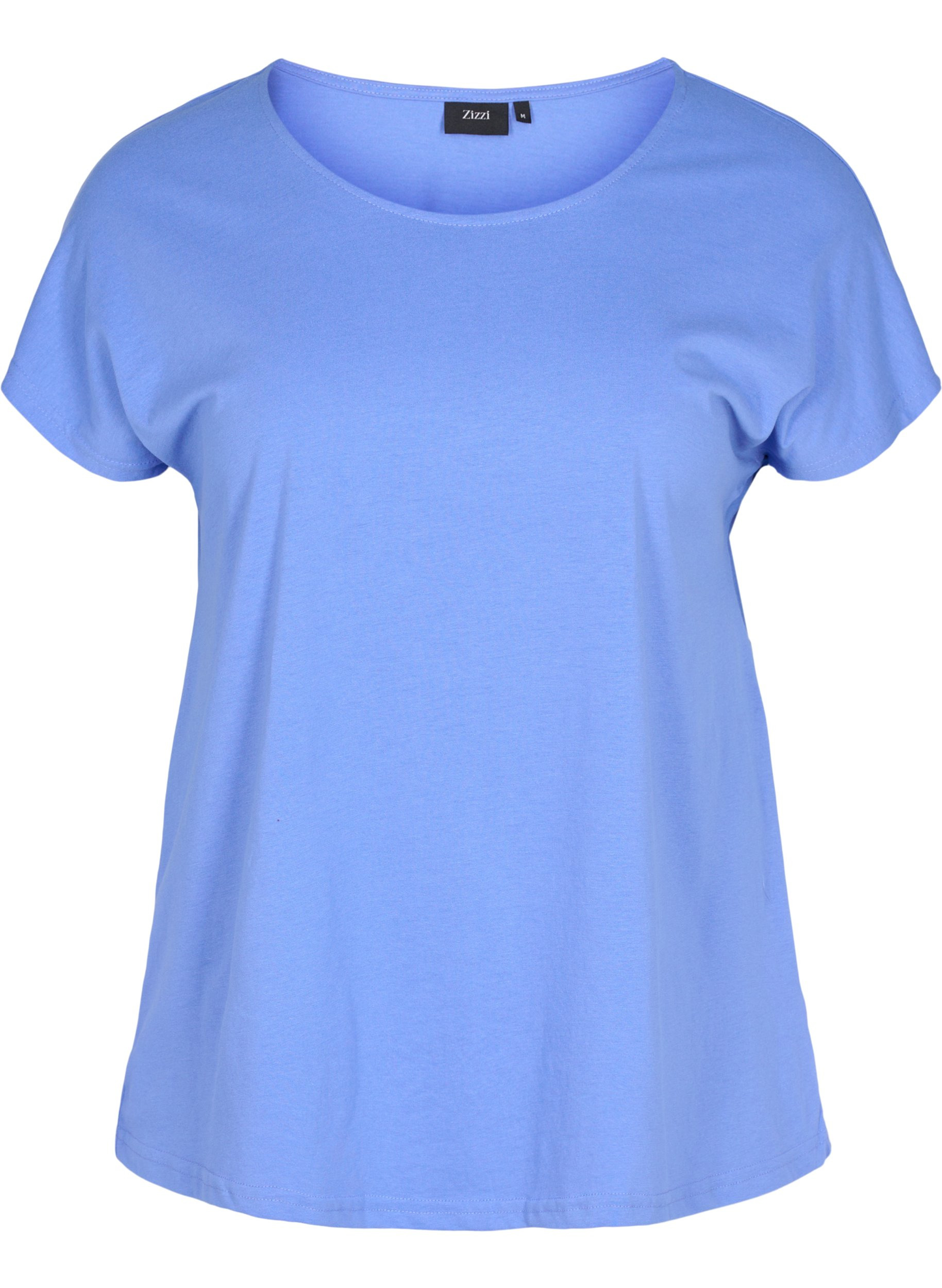 Cotton mix t-shirt, Ultramarine
