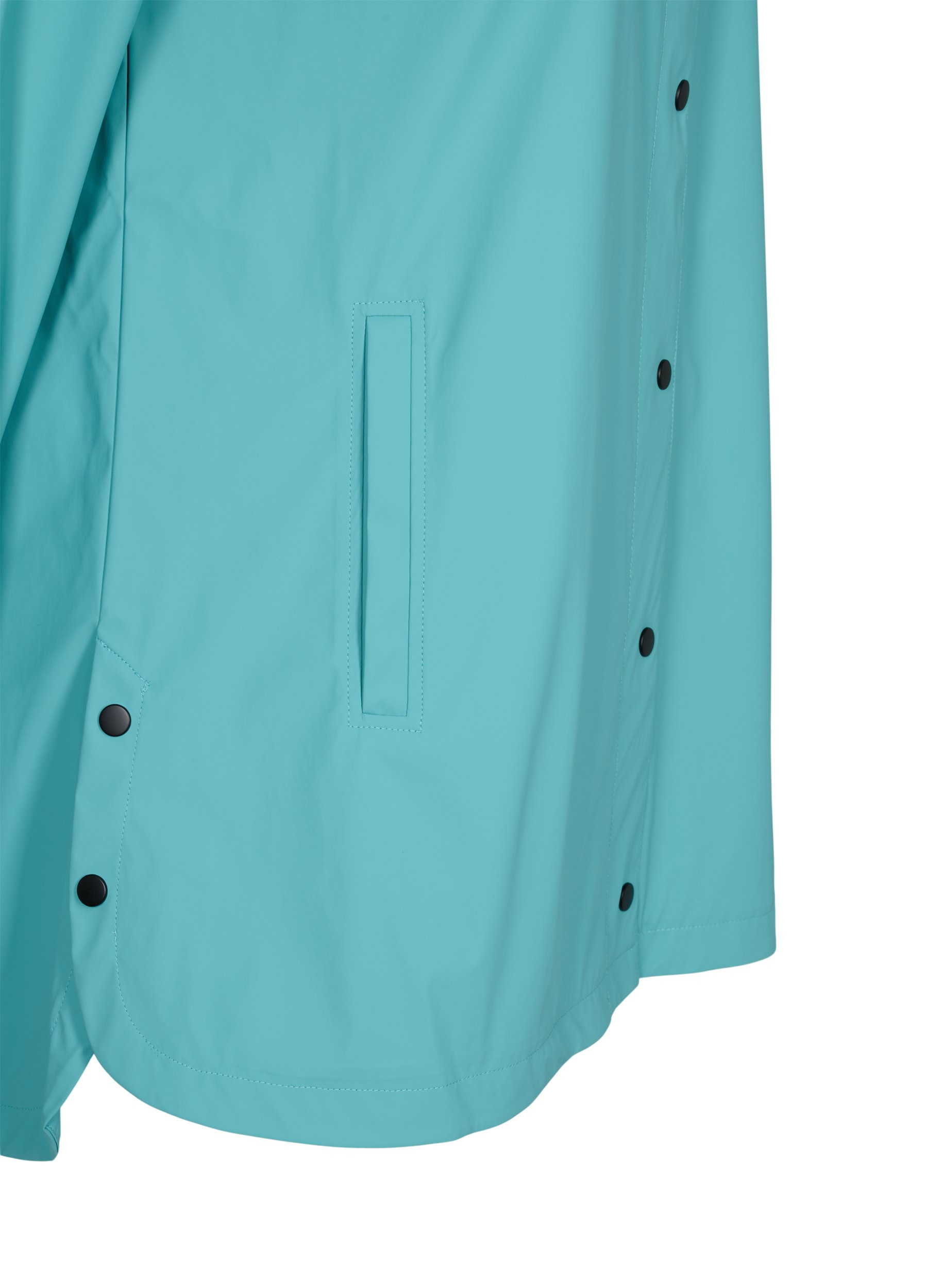 Rain coat with a hood and pockets, Porcelain, Packshot image number 3