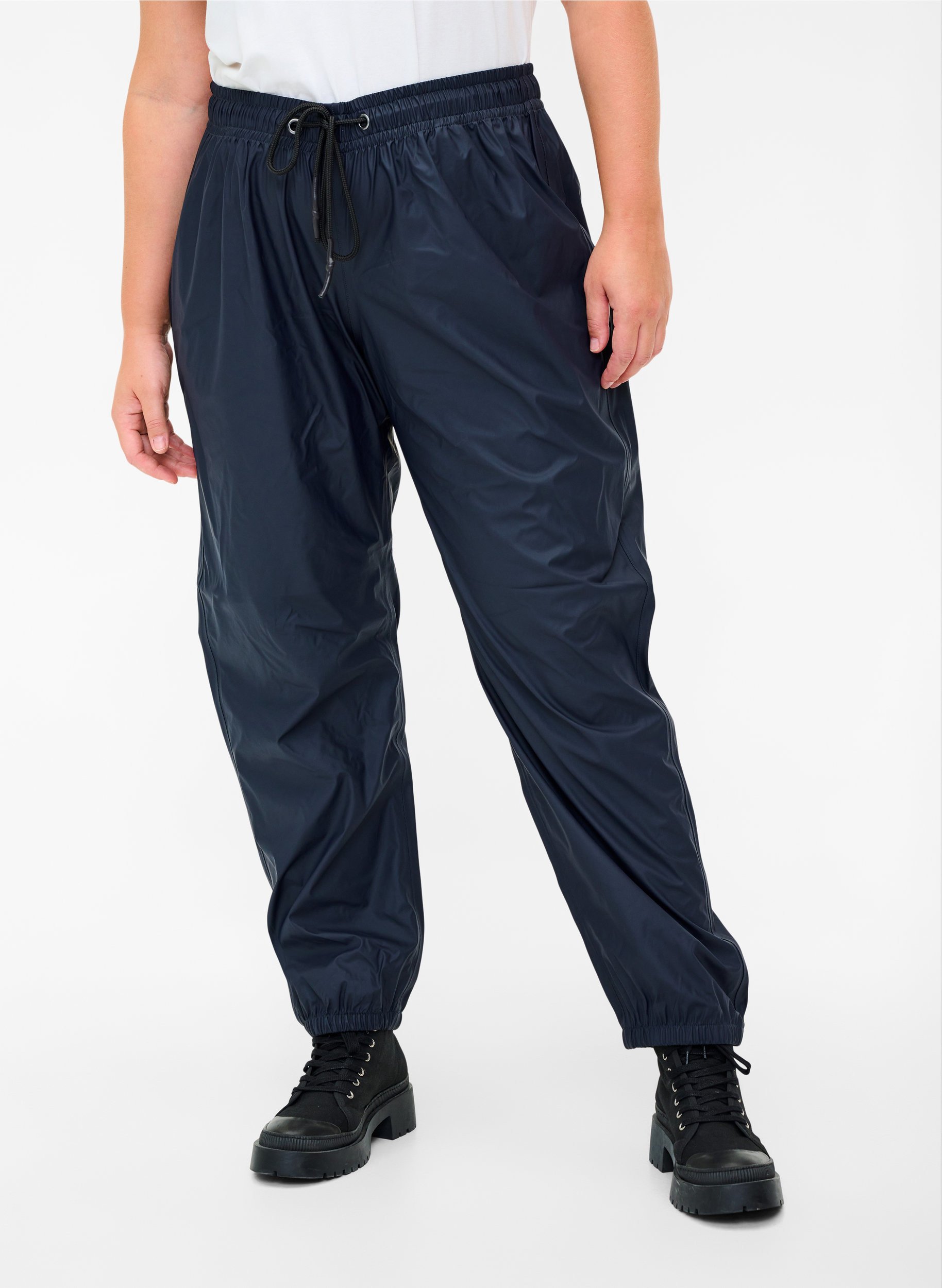 Rain trousers with taped seams, Night Sky, Model image number 2