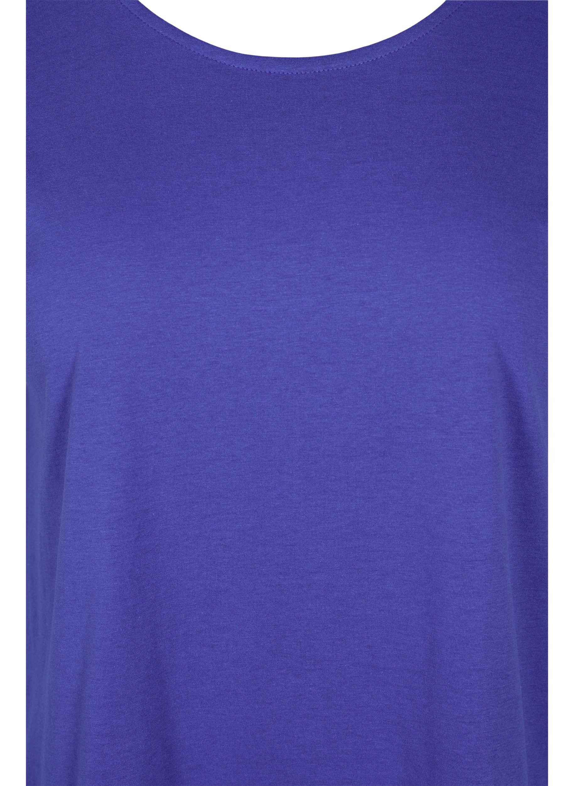 Cotton mix t-shirt, Dazzling Blue, Packshot image number 2