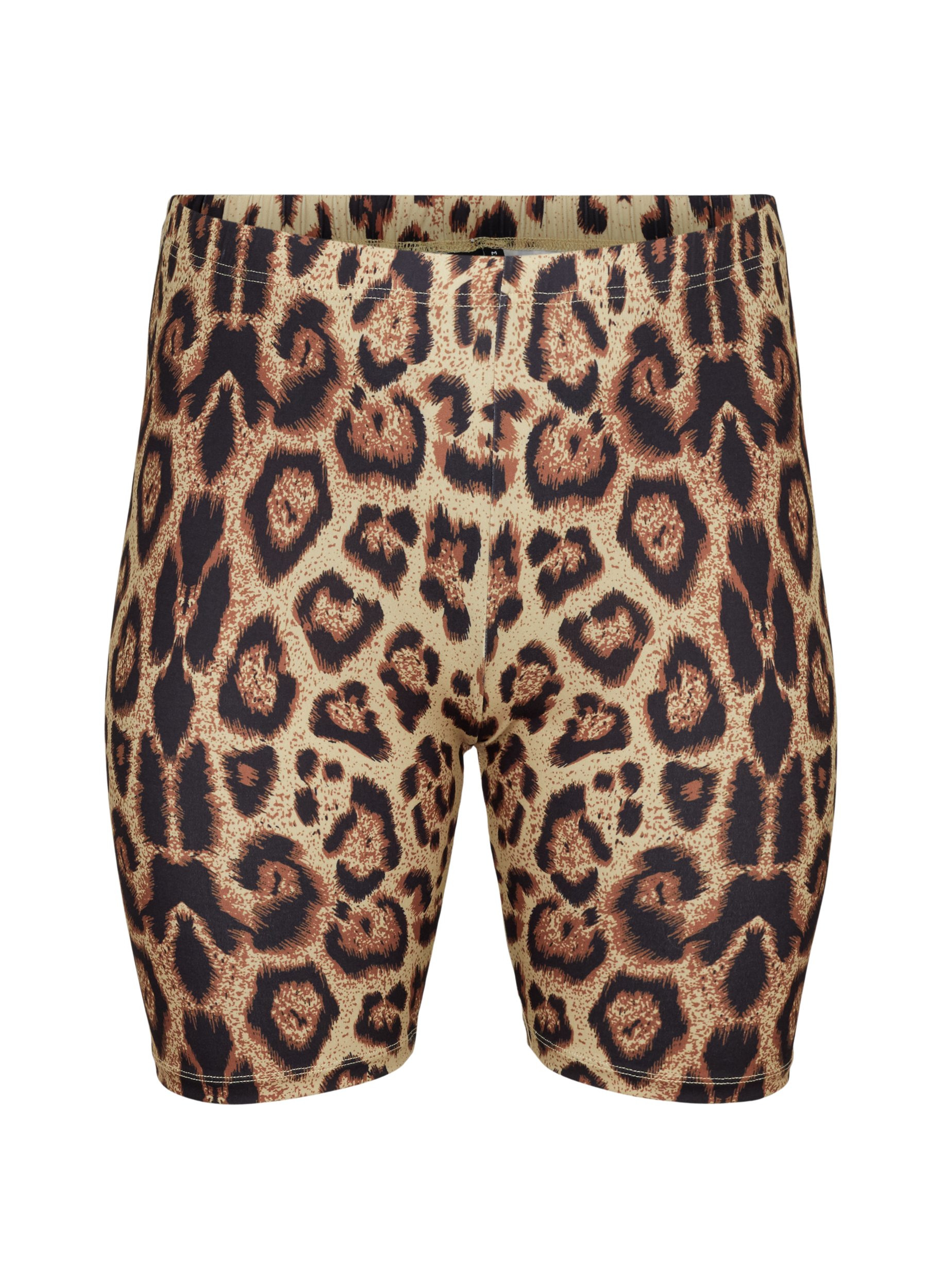 Leopard print cycling shorts - Brown 