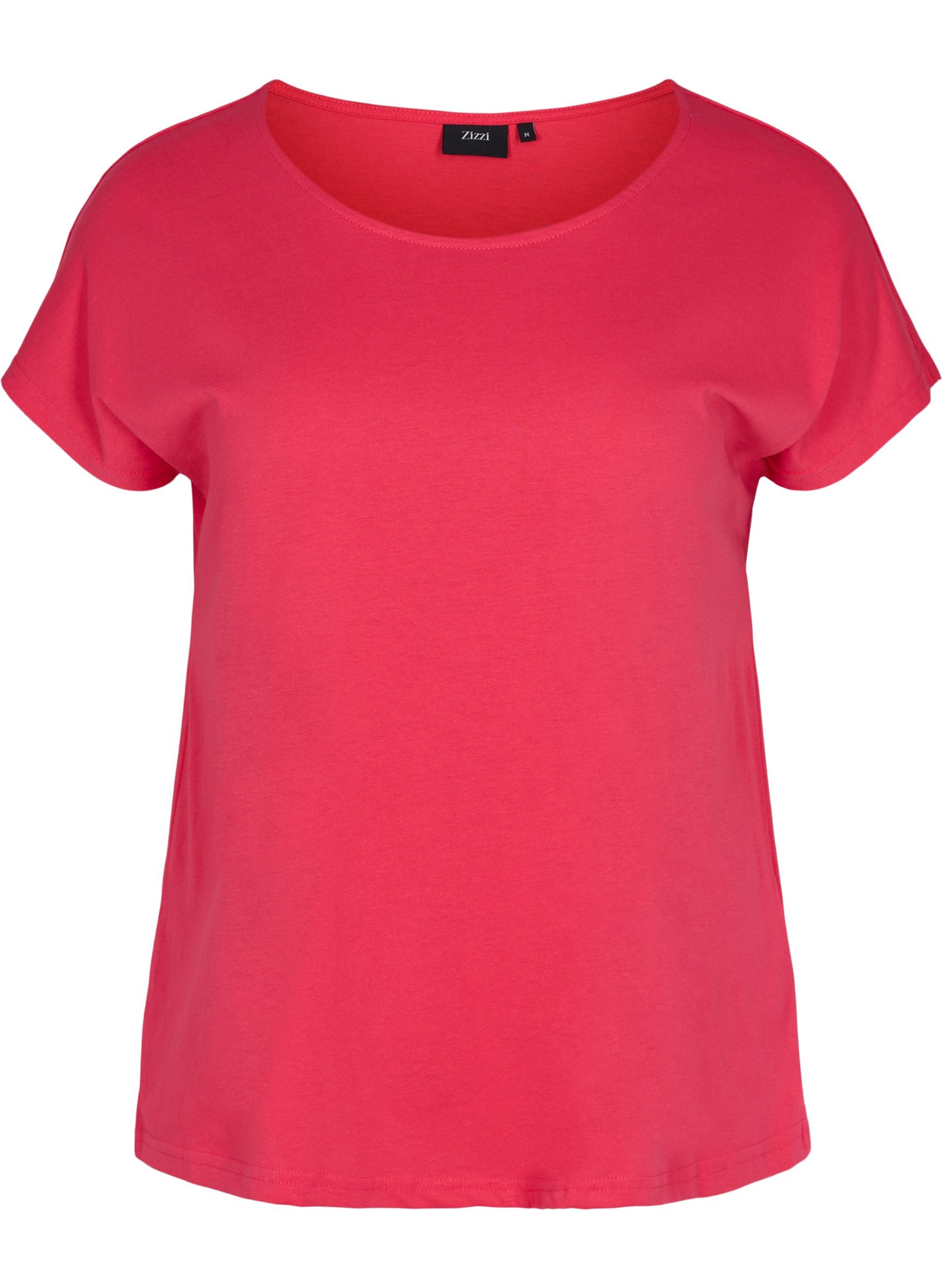 Cotton mix t-shirt, Raspberry, Packshot image number 0