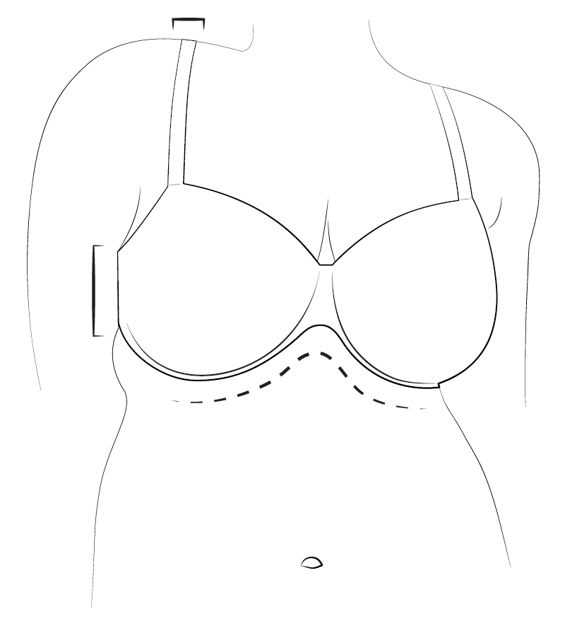 Form-fitted bras
