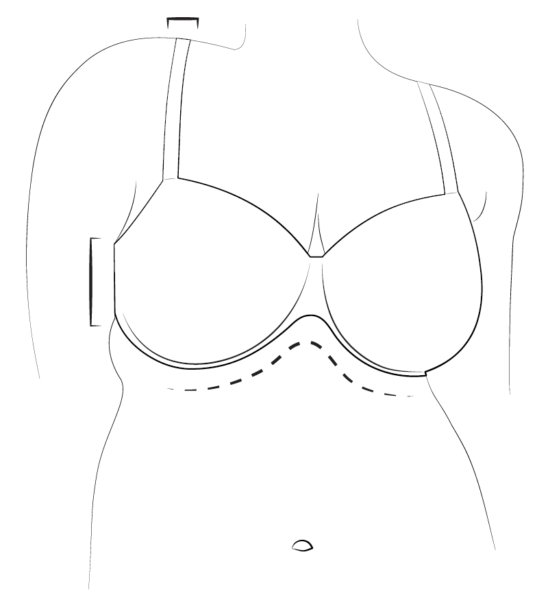 Form-fitted bras