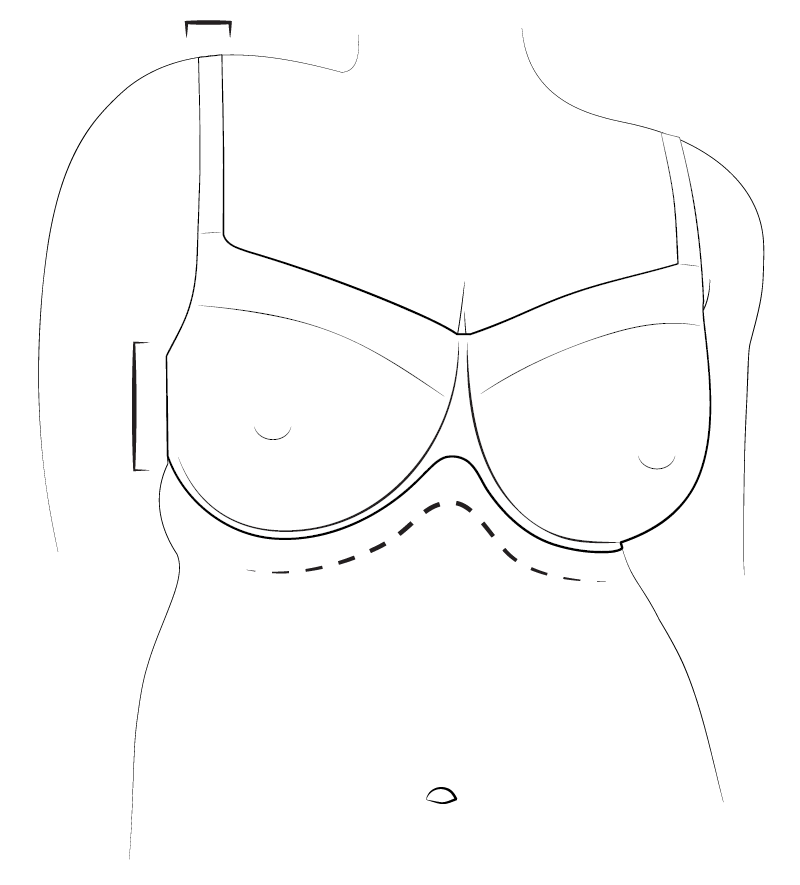 Form-fitted bras