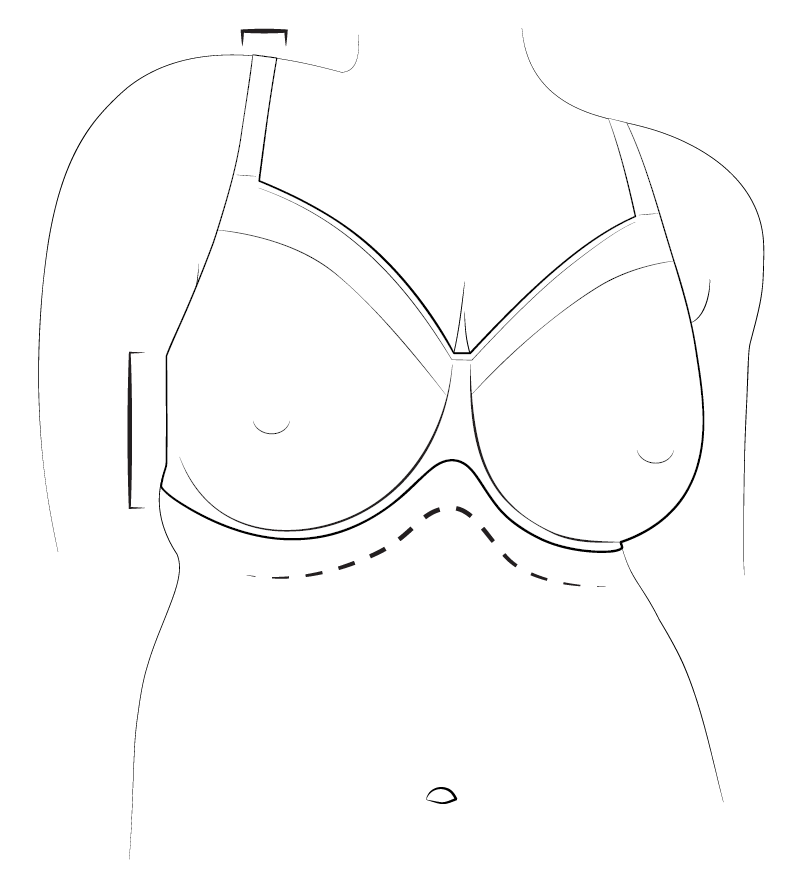 Form-fitted bras