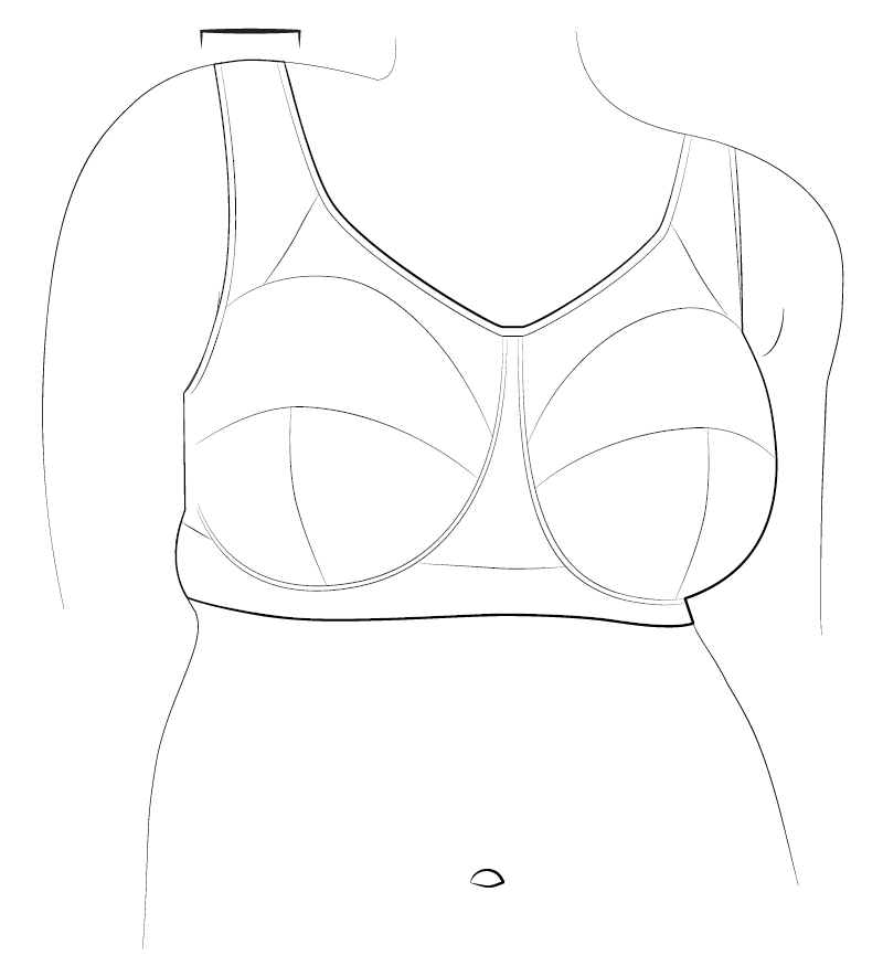 Form-fitted bras