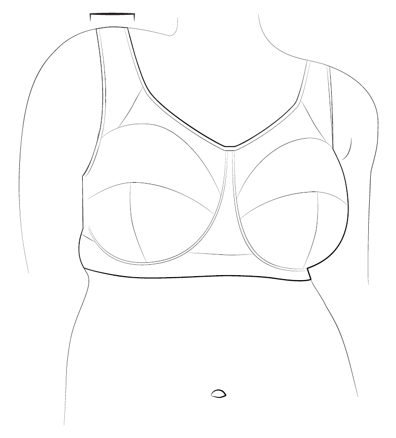 Form-fitted bras